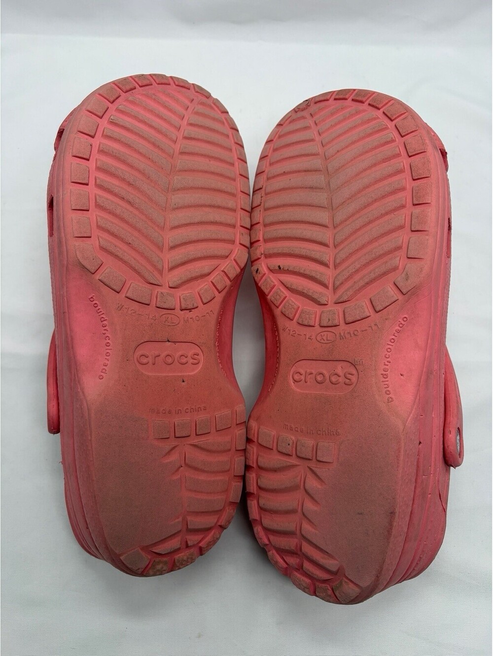 Crocs Pink Slip On Shoes Size 12-14 Womens 10-11 Mens - Picture 9 of 9